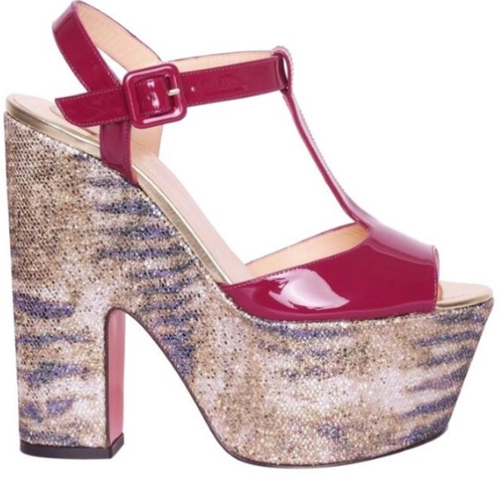 Christian Louboutin Glitter Platforms